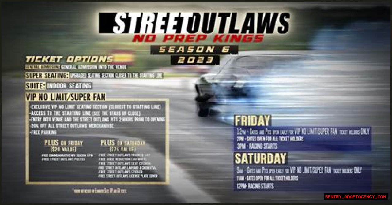   Street Outlaws: No prep Kings tickets are now on sale on TheFoat    Wed 26 January 2022 17:18    Updated Thu 27 January 2022 09:36    Niamh Colclough    